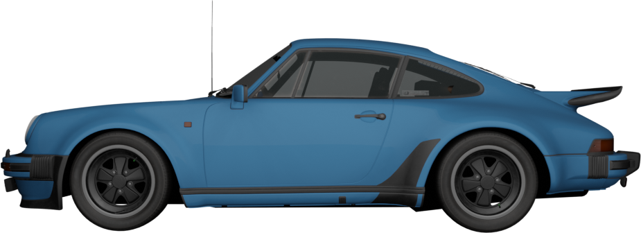 light-blue Porsche 911