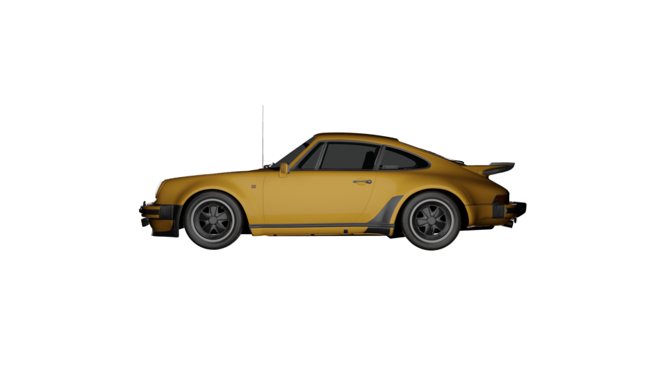 yellow porsche