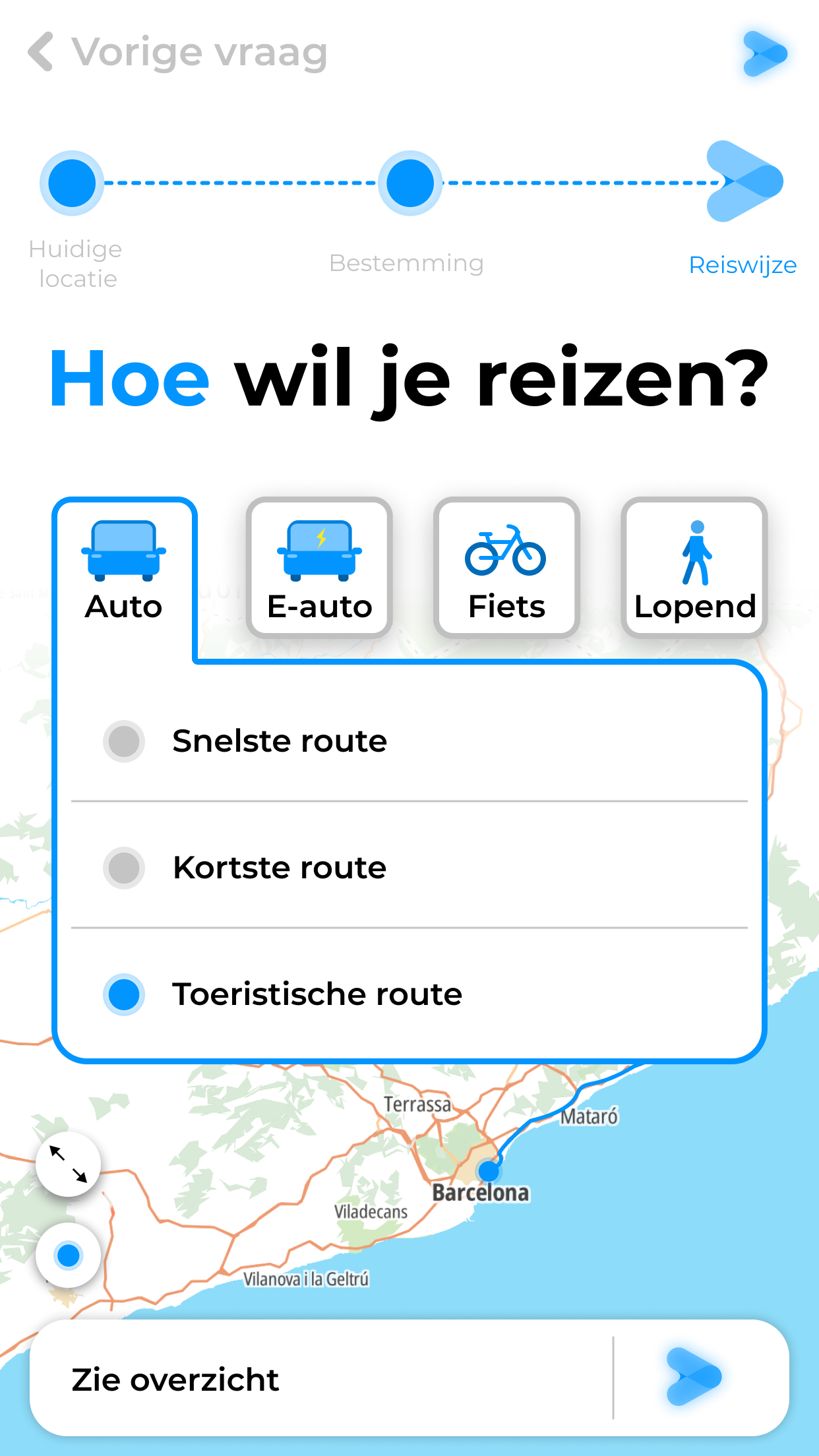 Euroute screen