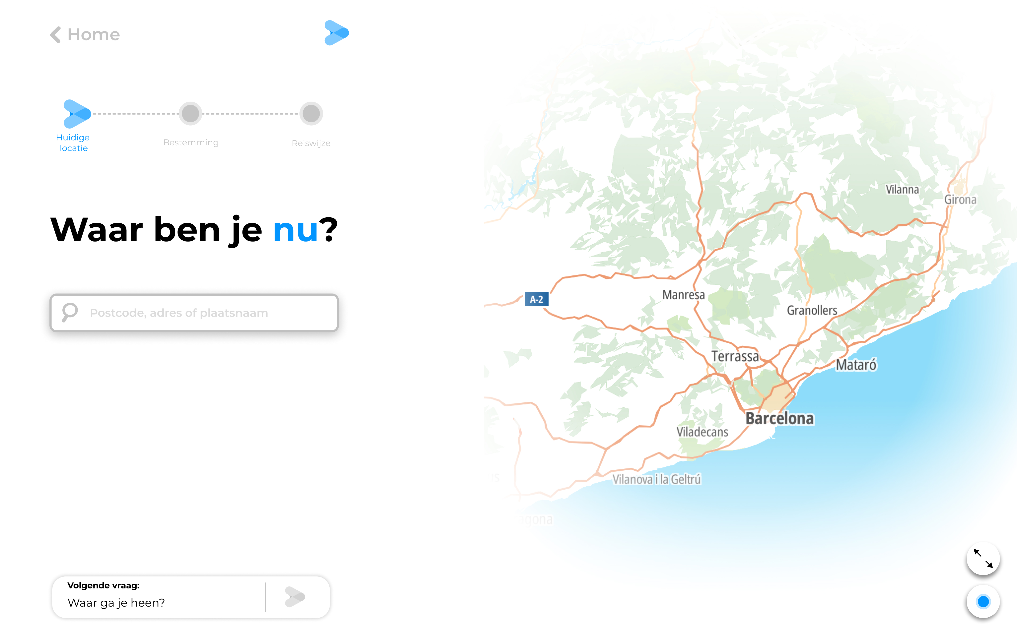 Euroute screen