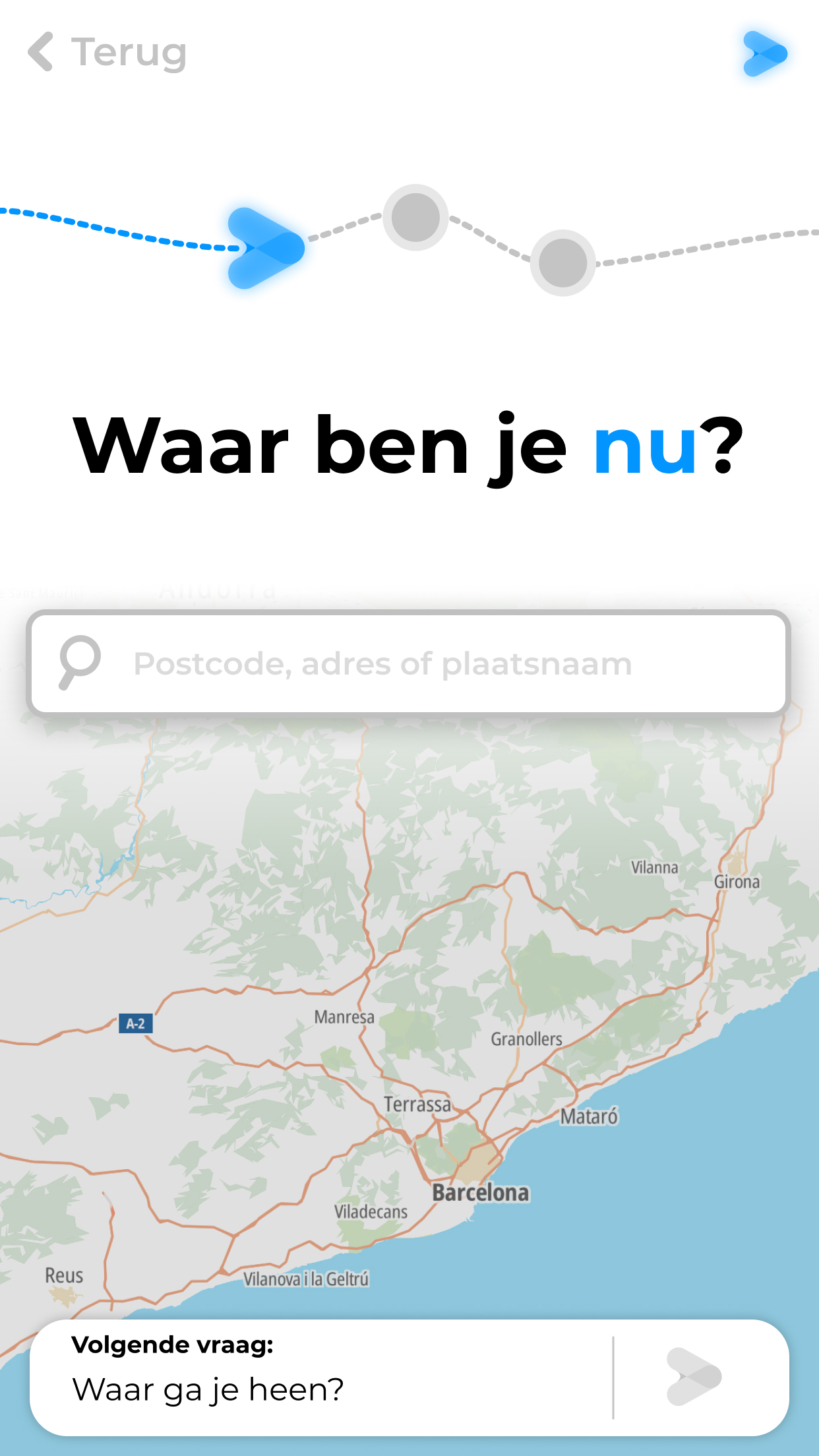 Euroute screen