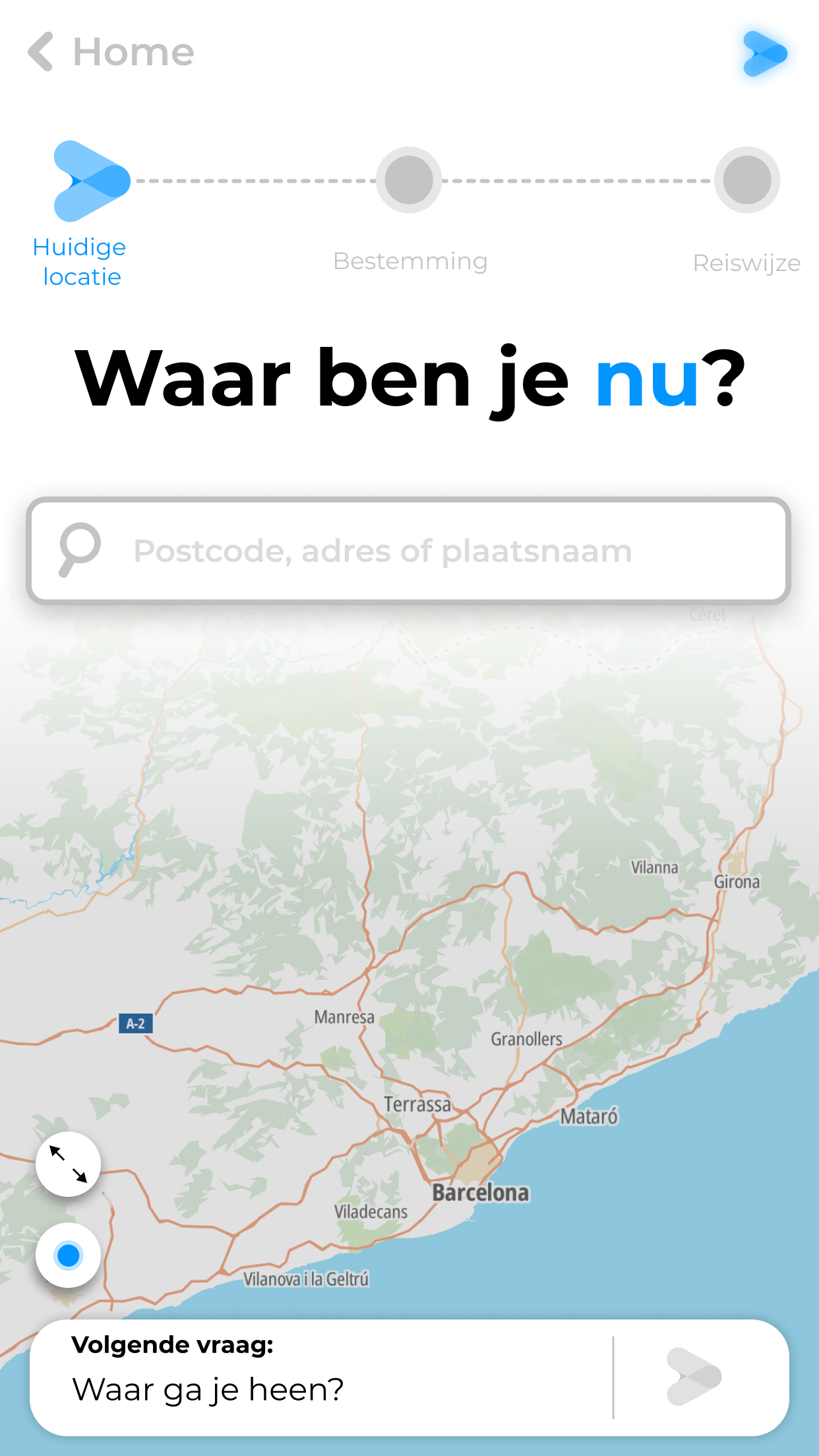 Euroute screen